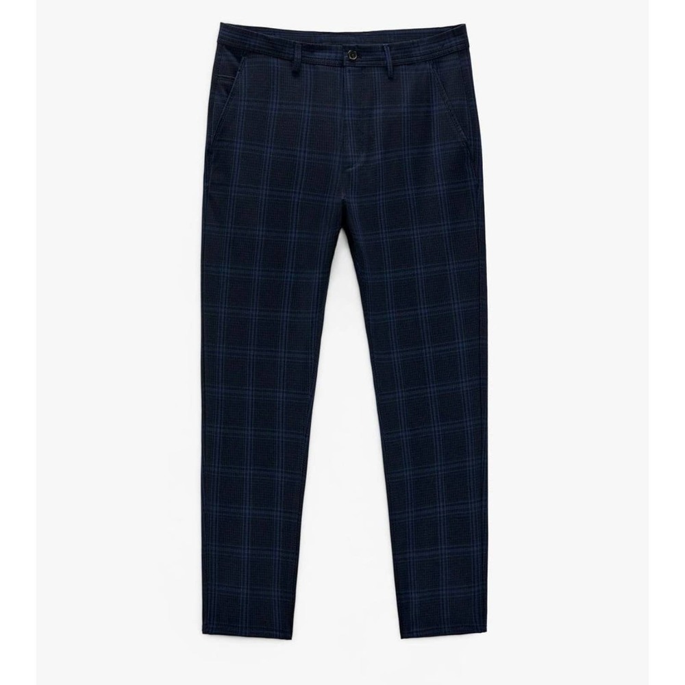 Zara The Melange Pant Plaid Mens Size 32 - Picture 4 of 11